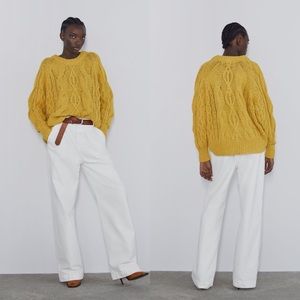 ✨Zara✨ Cable Knit Sweater 🌼